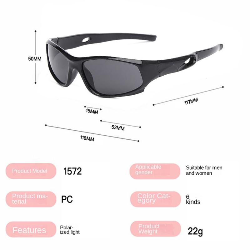 Kids Sunglasses Unbreakable Baseball Shades Outdoor Sports Goggle for Boys Girls Child Age 3-12 Cycling Sun Glasses