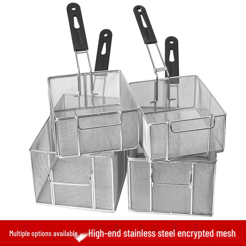 Stainless Steel Triple-Layer Frying Basket