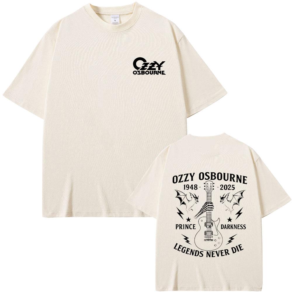 Heavy Metal Rock Band Black Sabbath Ozzy Osbourne Legends Never Die Merch T Shirts Men Women Fashion Vintage Oversized Tshirt
