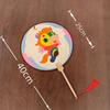 Chinese Zodiac DIY Wooden Fan: Children's Coloring Kit for Creative Parent-Child Interaction