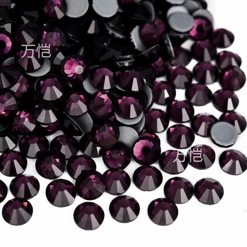 

Фиолетовая серия Стеклянный Горячий Дрель, Имитация Австрийского Горячего Дрель Термоплавкий Клей Дно DIY Чехол Для Мобильного Телефона Красота Одежда Аксессуары SS6 1.9-2 1440 pcs/bag