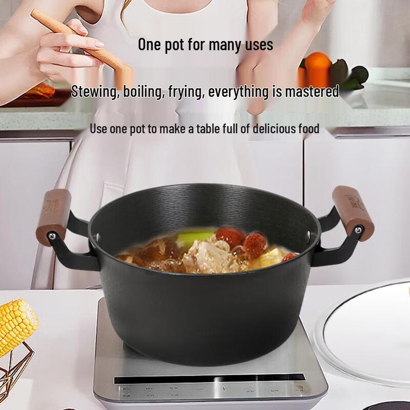 Fengshi 24cm Cast Iron Non-Stick Soup Pot