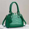 Solid Pu Color Shell Shaped Handbag With Mobile Card Pouches For Outings Casual