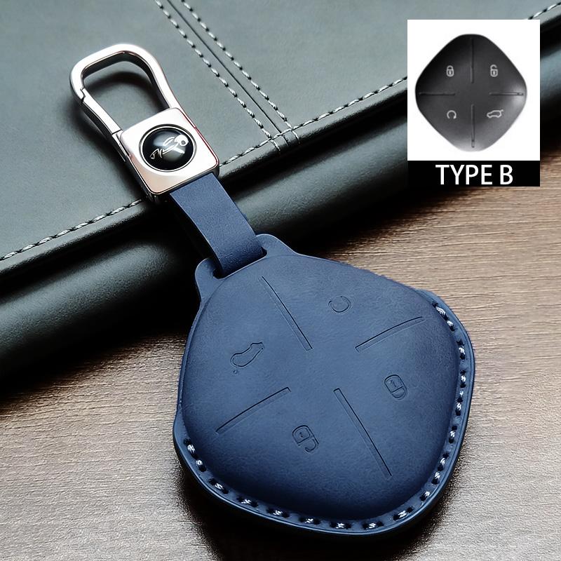 Car Key Case Cover Fob For Chery Jetour Dashing I-Dm X-1 -6 Keychain Durable Protector Leather Holder Accessories