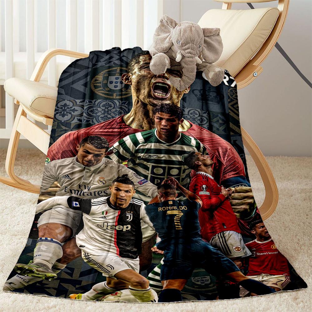 Cristiano Ronaldo 117 Blanket Ultra-Soft Suitable for Bedding Office Chair Bed All-Season Use Modern Style Best Holiday Gift for Friends Family