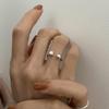 Koreanischer S925 Sterling Silber Geometrischer Quadratischer Ring - Trendy, Hochwertig, Schlichtes Design für Damen.