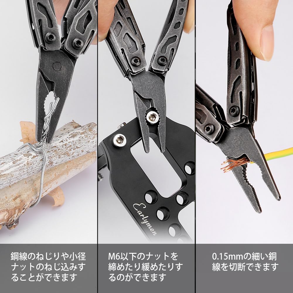 NexTool Mini Flaship 10-in-1 Multi-Tool Stainless Steel Folding Pliers Pocket Size for Camping Fishing Outdoor Activities