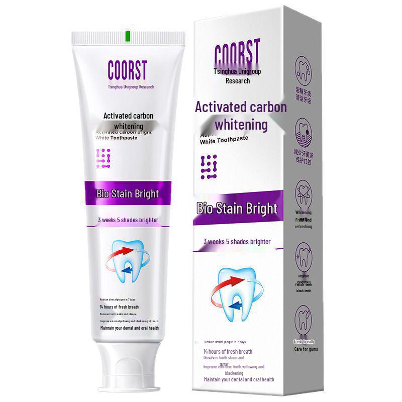 COORST Purple Antibacterial Peptide Toothpaste for Multi-Effect Tartar and Gum Care.
