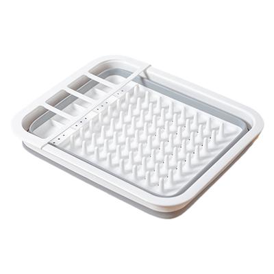 Collapsible Dish Drainer Space Saving Kitchen Storage Tray Plastic Sink Drying Rack Caravan Camper Van Camping Tent Accessories