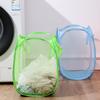 1pc Folding Household Laundry Storage Basket, Mesh Dirty Clothes Storage Basket, Toy Storage Bag, Household Storage Bucket