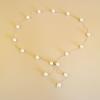 Elegant Women Pearl Belt Adjustable Metal Chain Belt Fashion Simple Thin Skinny Waistband Lady Dress Decorative Jewelry