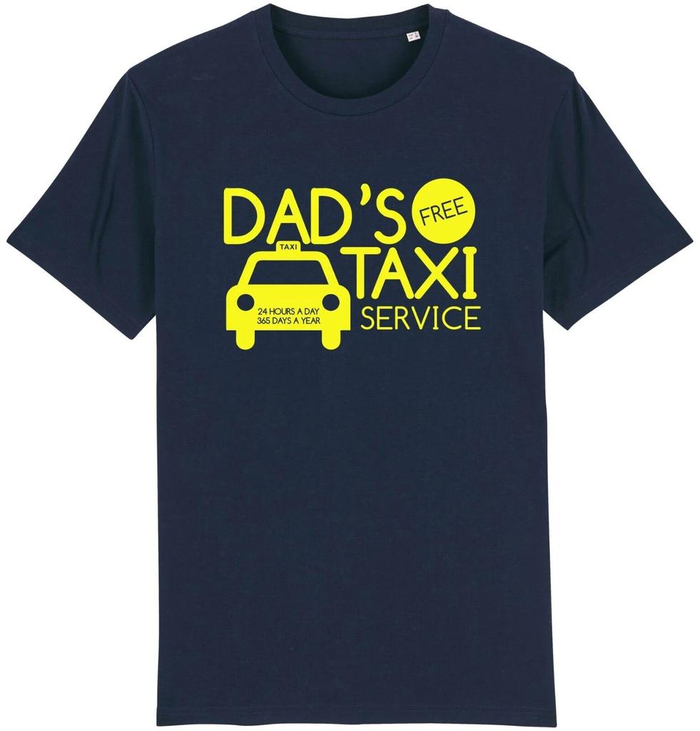 Unisexs Summer Fashion Casual Shortsleeved Shirt Dads Free Taxi Service Tshirt Funny Joke Fathers Day Gift Idea From Kids