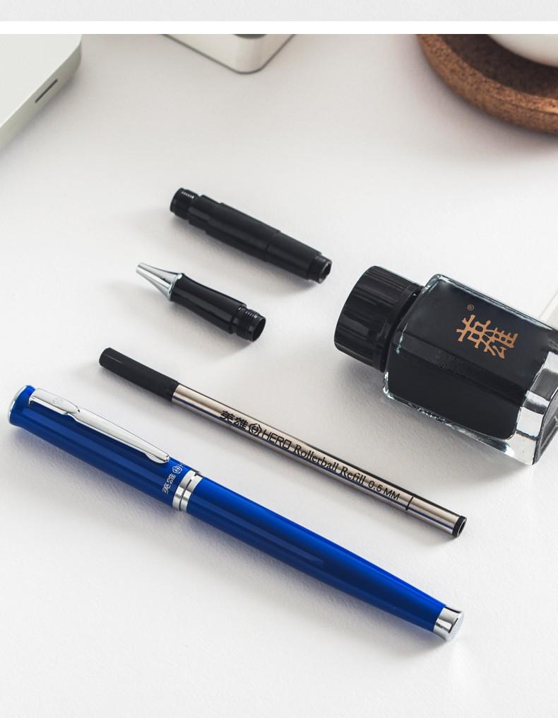 HERO Yingxiong 2062s Fountain, Ballpoint & Calligraphy Pen Ink Gift Set