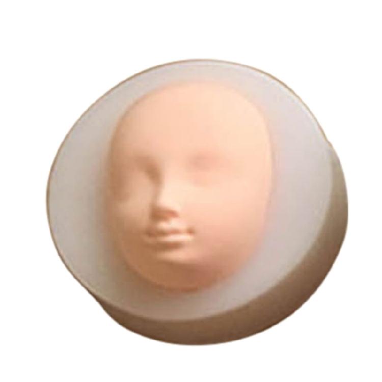 Dolls Head Face Mould, Silicone Baby Head Molds, Baby Shower Fondant Cake Mould