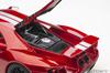 AUTOart 1/18 Scale 2017 Ford GT Metallic Red with Silver Stripes (Finished Product)