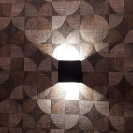 Lampa ścienna Łatwa w montażu Łatwe światło/Ciepłe białe światło Aluminiowa wielofunkcyjna lampa dekoracyjna COB 6W