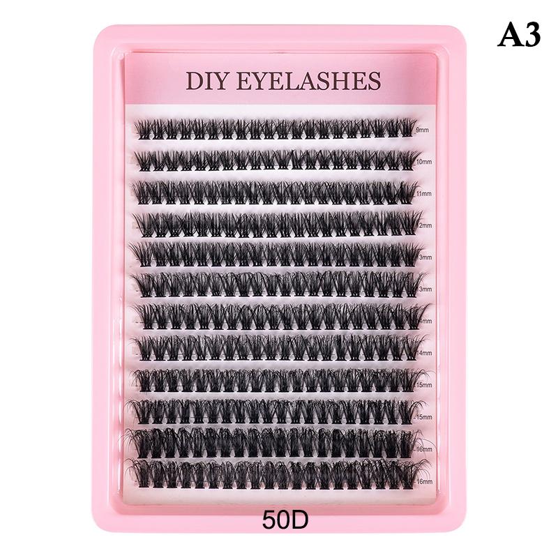 30D 40D 50D 60D 80D Cluster Lash Kit Segmented Fluffy Natural Volume DIY At Home Eyelash Extensions for Women