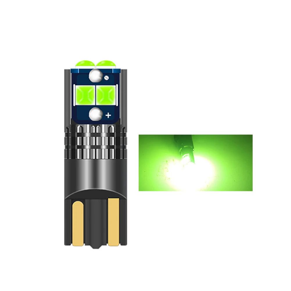 T10 Car Side Light Multiple Colors LED Strip Marker Bulb Canbus No Error DC 12V Auto Driving License Plate Bulbs Super Bright