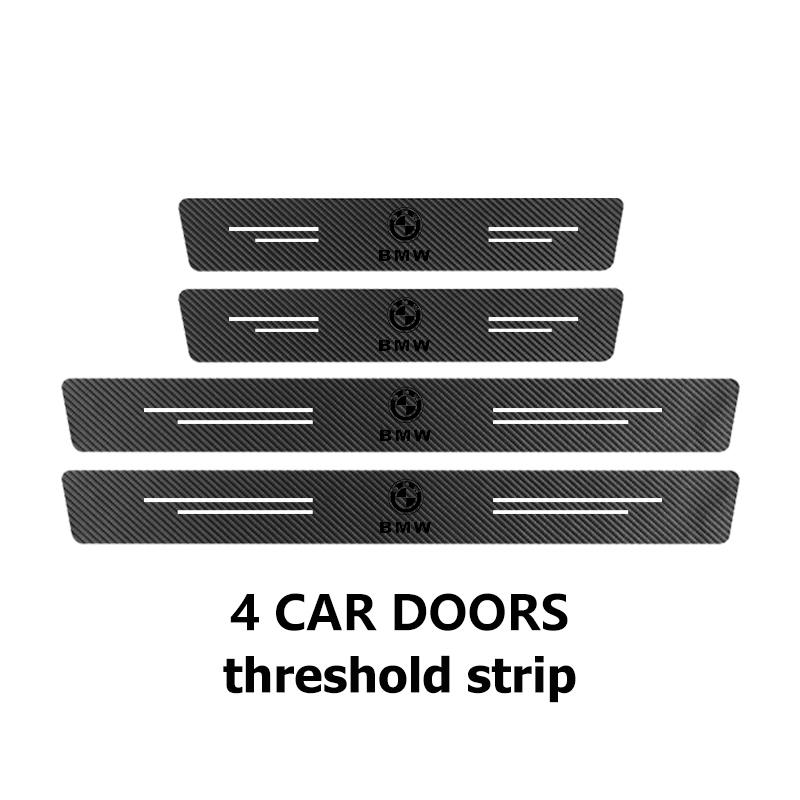 HINB3 Car Door Carbon Fiber Sill Anti Scratch Protection Strip For BMW X1 X2 X3 X4 X5 X6 F49 F39 F25 G01 F16 G06 G07 F25 F30