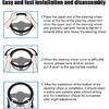 100PCS Disposable Car Steering Wheel Covers, Transparent Vehicle Protector With Elastic Trim, Flexible Clear Steering Wheel Protection Cover,