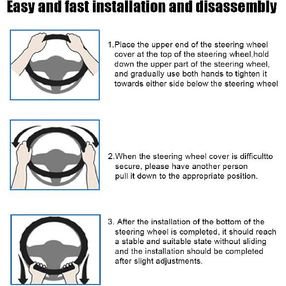 100PCS Disposable Car Steering Wheel Covers, Transparent Vehicle Protector With Elastic Trim, Flexible Clear Steering Wheel Protection Cover,