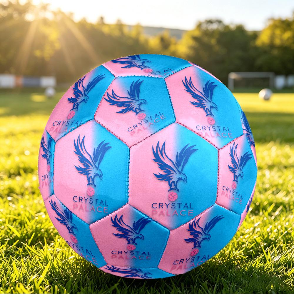 Pallone da Calcio Stampato Crystal Palace Taglia 5, Antiscivolo, Pallone da Partita per Adulti, Souvenir per i tifosi di Calcio