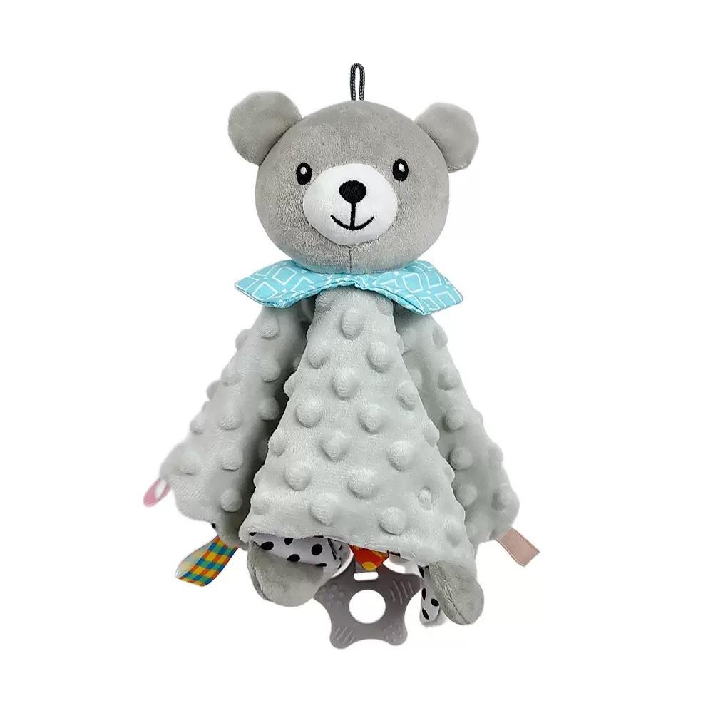 Couverture Doudou Bébé Éléphant Serviette Apaisante Douce Hochet Animaux Jouets Apaiser Rassurer Serviette de Sommeil Tour Hang Bambin