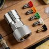 Metal Construction Quick Connector Multiple Degree Spray Nozzle Tips  Garden Washing
