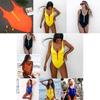 Elegant Women's One-piece Swimsuit Swimwear Zipper Monokini Bathing Suit Padded Bikini For Stylish Beach Days