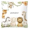 Animal with Name Pillow Case Personalized Pillow Dust Cover Bedroom Kids Wild Party Decoration Pillowcase Birthday Children Gift
