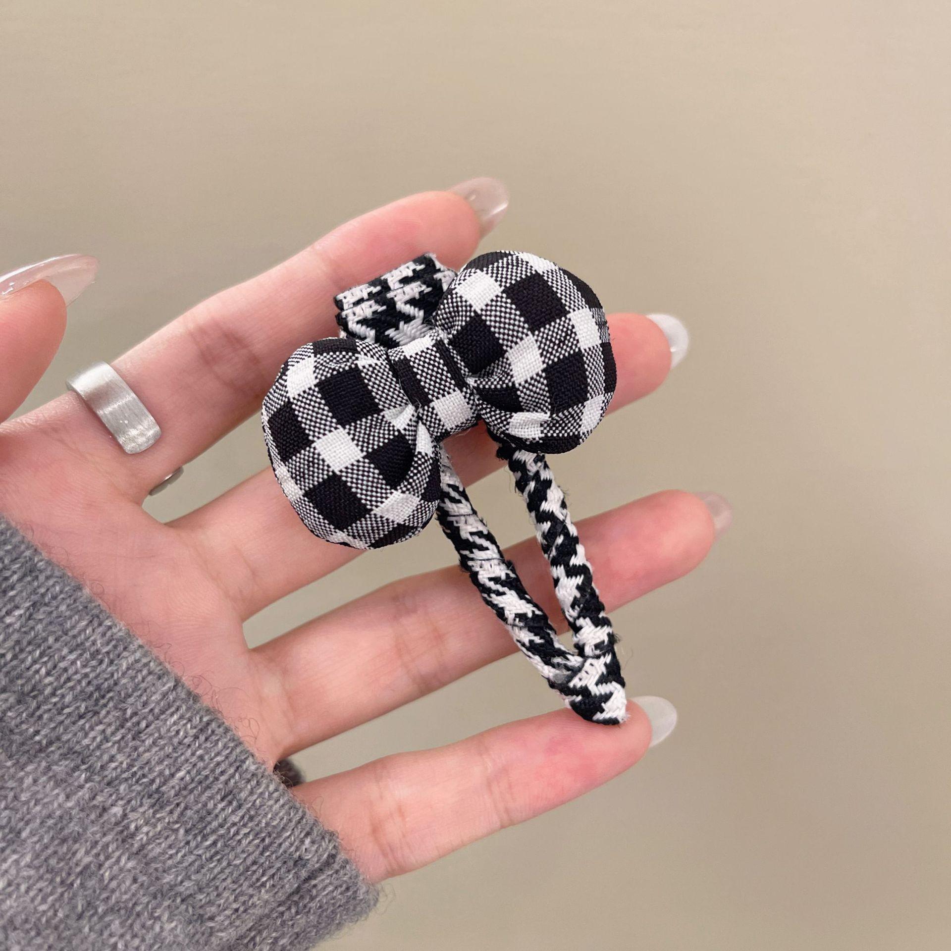 

Cute Plaid Bow Hair Clip for Women - 2025 New Hairpin