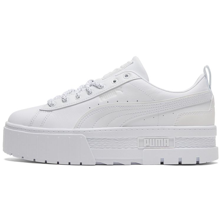 Puma Smash V2 Leather Unisex Sneakers White 383729-01 EU 38
