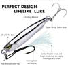 Mirror Surface Artificial Hard Fish Lure 10g-80g Spoon Spinner Bait Metal Jig Bait  White Tip