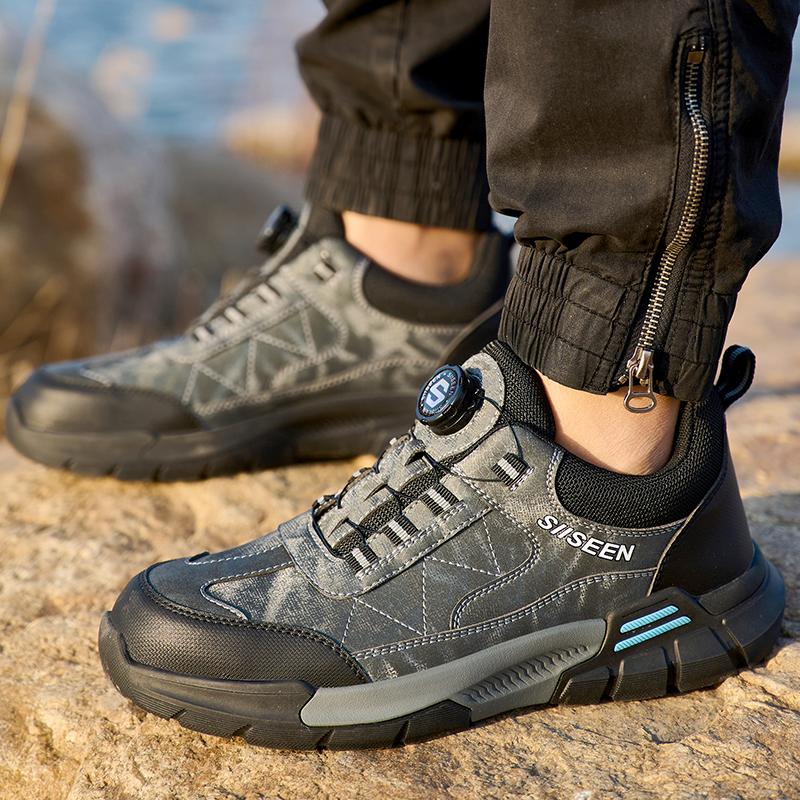 Nová móda Pánská bezpečnostní pracovní obuv Pohodlné nezničitelné boty Tenisky Proti propíchnutí Pánská obuv