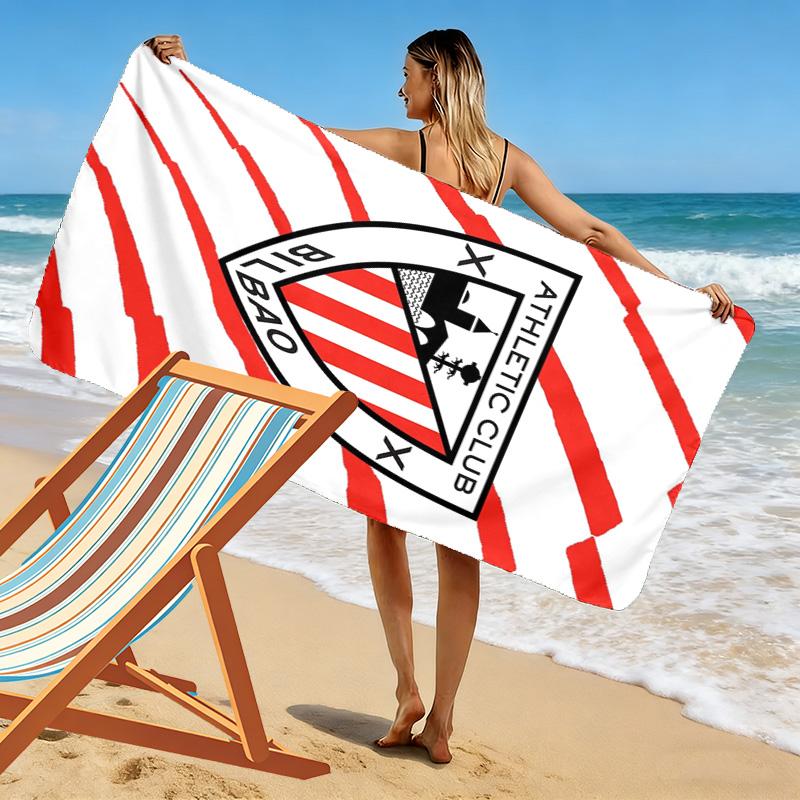 Athletic Club de Bilbao Print Beach Towel, Large Soft Quick Dry Towel for Beach Camping Swimming
