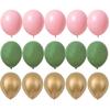 20PCS 10inch Balloon Kit Retro Green White Gold Balls Birthday Wedding Anniversary Jungle Summer Party Decor Home Supplies KTY