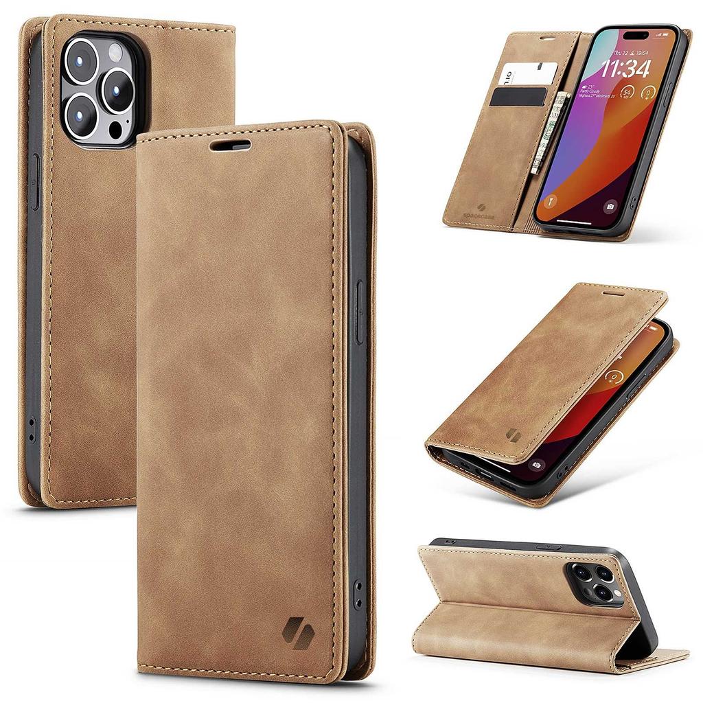 Sc Wallet Iphone 15 Pro Max Light Brown