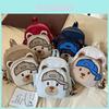 Children Cartoon Bear Backpack With Nylon Material And Curved Shoulder Straps For School Use