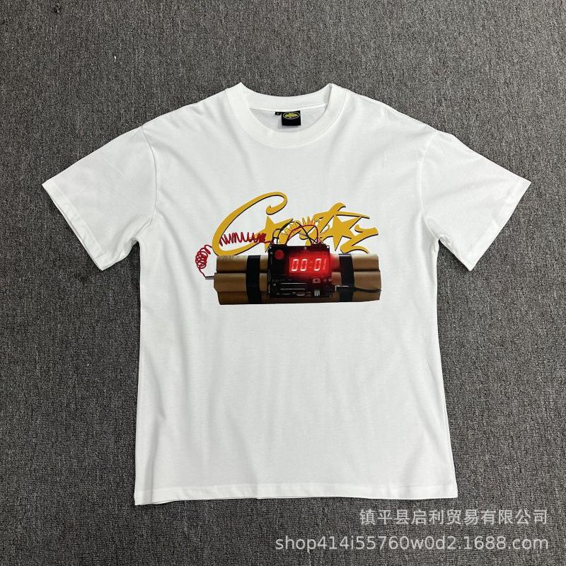 New High Street Corteiz Alcatraz Fun Letter Print Men's and Women's Casual Short Sleeve T-Shirt