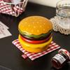 Food-grade Glaze Burger Shape Ceramic Plate Set 6-Layer 6 In 1 Sauce Bowl Set  Snack Time