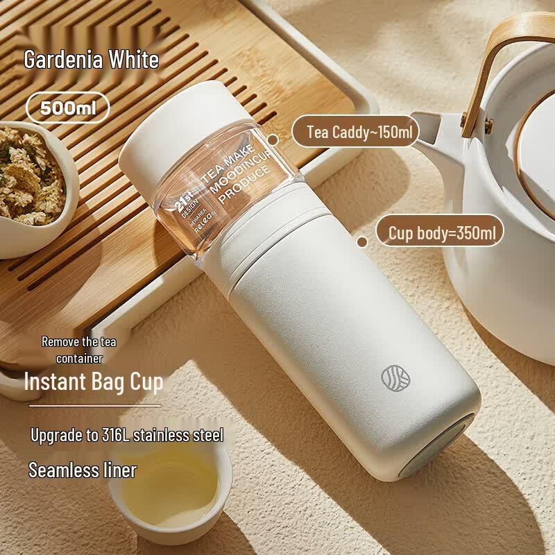 Wushengwu 316L Stainless Steel Insulated Tea Cup