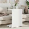 Side Table White 45 x 40 x 62.5 cm Particleboard