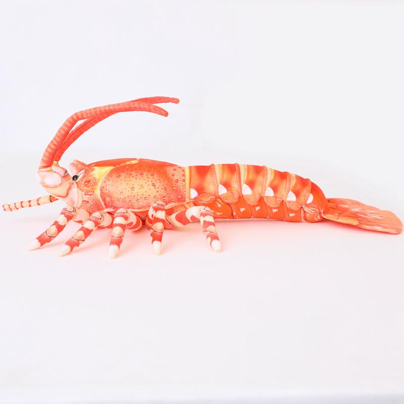 Simulatie Australische Kreeft Pluche Speelgoed Schattige Knuffeldieren Pluche Poppen Anime Kussen Pippi Garnalen Zacht Grappige Cadeaus Huisdecoratie 60cm
