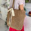 Yogodlns Eco Straw Shopping Bag For Women New Bohemian Beach Bag Large Capacity Shoulder Bag Trend Fashion Woven Handbag Tote