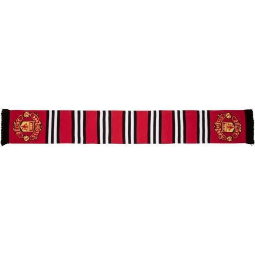 Manchester United FC Stripe Jacquard Knitted Scarf