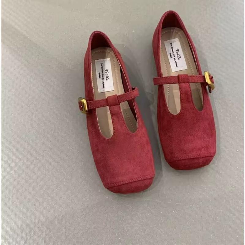 Autumn Women Flat Shoes Round Toe Slip on Ladies Elegant Mary Jane Shoes Soft Flat Heel Outdoor Dress Ballerin