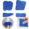 4pcs Silicone Glass Cement Scraper Sealant Grout Remover Tool Home Finishing Caulking Tools Home Cleaning Hand Spatula Tool