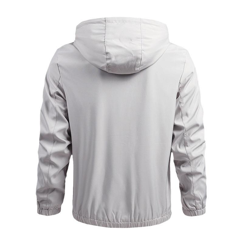 Spring and Autumn Men's Thin Casual Jacket Men's Coat Baseball Jacket Hooded Men's Coat Men's