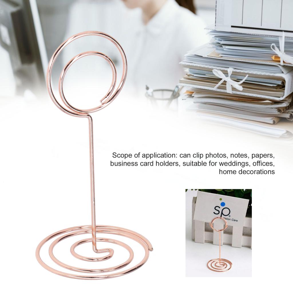 10pcs Table Number Holder Round Base Electroplating Process Elegant Cute Shape Home Ornaments for Weddings