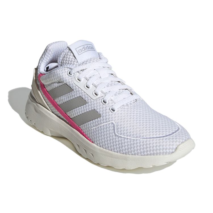 Adidas Neo Nebzed Comfortable Trendy Versatile Non-Slip Low-Top Running Shoes Women Sneaker Pink Gray EH2060